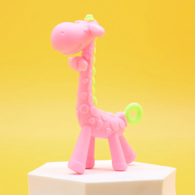 Baby Products Mothercare - Silikon-Spielzeug Baby Silikon-Giraffe-Beißringe Kinder Cartoon Beißkauflätzchen