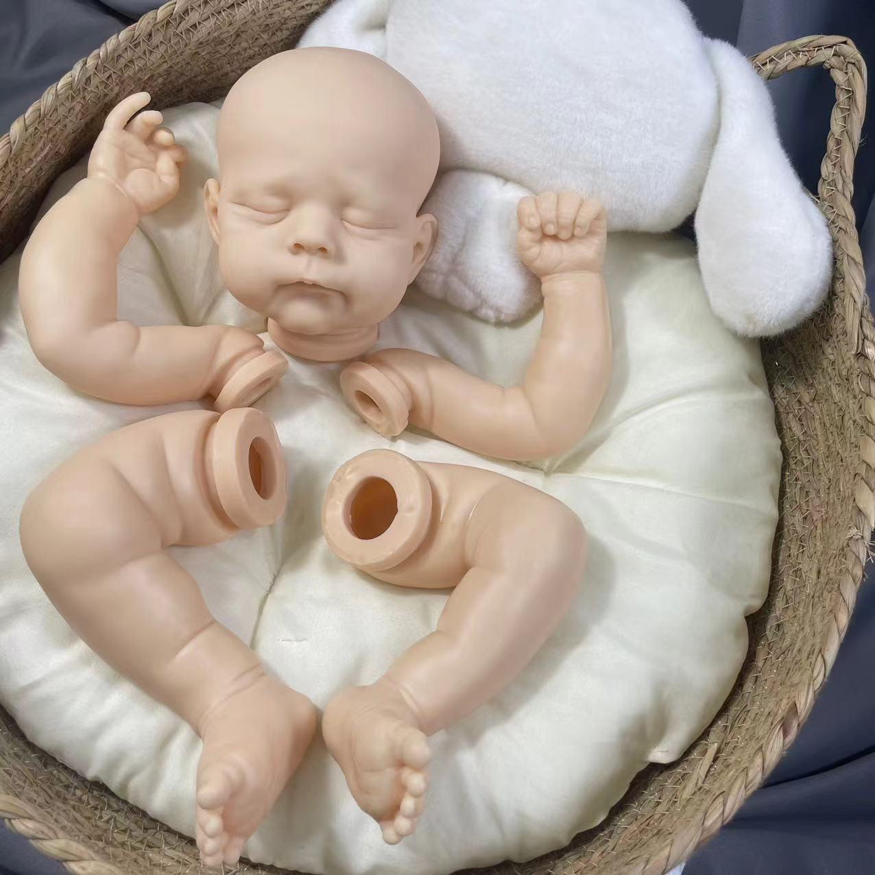 Baby Products Kit For Newborn - 21-Zoll-Eric/Erica Reborn-Vinylpuppenbausatz, lebensecht, unbemalt, blanko, für