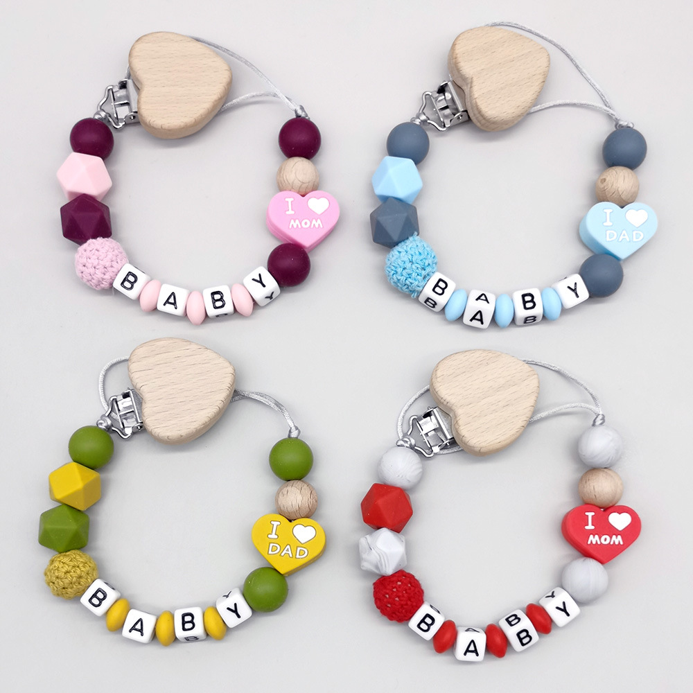 Baby Products Name - Anpassbare personalisierte Name Baby Beißring Schnuller