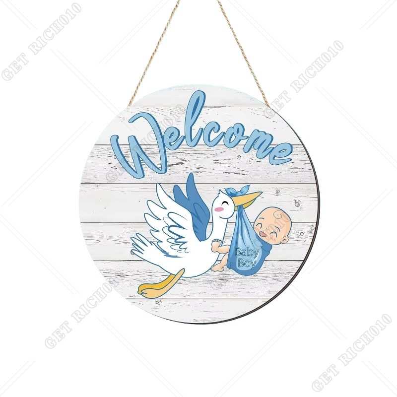 Baby Products Name - Baby Boy Türschild Geschlecht offenbaren Willkommen