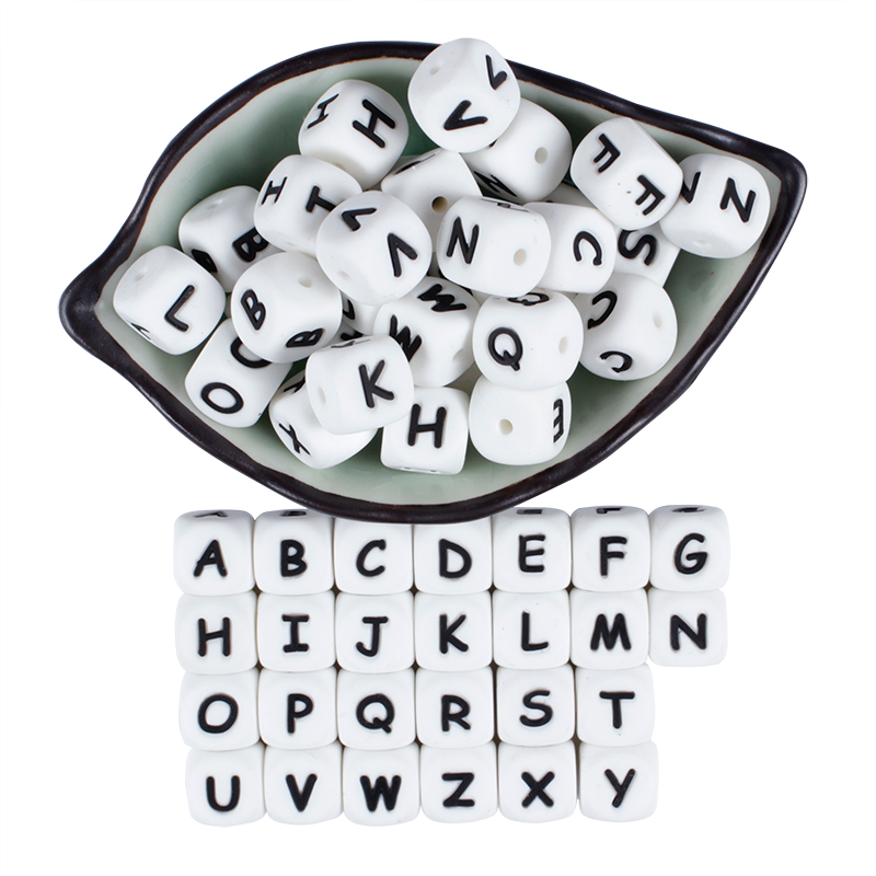 12mm 50pcs Silikon Buchstaben  – Baby Products Name Bewertung und Preis