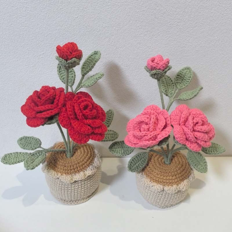Häkeln Sie Blumen-Pflanzenvase – Baby Products Hamper Bewertung und Preis